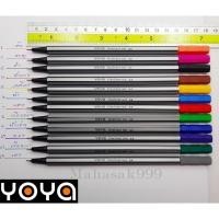 ราคา ปากกาตัดเส้น (12 สี /12 ด้าม) มาใหม่ ปากกาหัวเข็ม ปากกาสี YOYA 0.4 มม. รุ่น 1601-12 ปากกา ไฟน์ไลเนอร์ Fineliner Pen (11341421478)