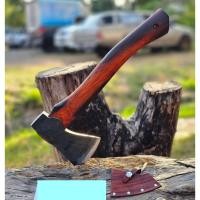 ราคา ขวาน ขวานหนองบัว Axe Hatchet ขวานเหล็ก ขวานทรงแก้ม ขวานแคมป์ ขวานตัดไม้ คม 3.4” ด้าม 14” ตีร้อน ด้ามไม้พะยูง รวมซองหนัง (25966366439)