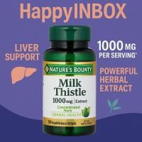 ราคา Nature’s Bounty Milk Thistle 1000mg บำรุงและดูแลสุขภาพตับ สารสกัดสมุนไพรเข้มข้น (41271009140)