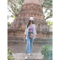 ราคา กางเกงยีนส์ เอวสูง สีซีด (42824812917)