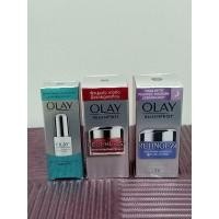 ราคา Olay White Radiance Light Perfecting Essence 7ml./// Regenerist Day Cream 10g.///Retinol24 Night Cream 8g. (14016693930)