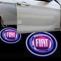 ราคา 2pcs รถ LED ยินดีต้อนรับสําหรับ FIAT 500X 500L OEM Courtesy ประตูโปรเจคเตอร์ Ghost Shadow โคมไฟ (49950109069)