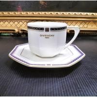 ราคา ชุดชากาแฟ+จานรองมือ2Givenchyสภาพดีปากแก้วทองจางจานรองทองเต็มก.2.8"ส.2.5" (40954699911)