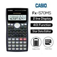 ราคา เครื่องคิดเลขวิทยาศาสตร์ Casio FX 570MS สําหรับโรงเรียนและสํานักงาน 2-Line Display (45351662843)