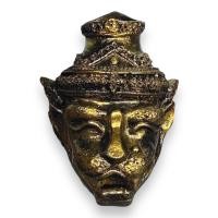 ราคา ปู่เจ้าสมิงพราย สีทองเก่า หน้าเสือ กว้าง 3นิ้ว สูง 5นิ้ว (20593575068)