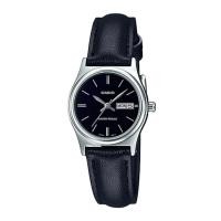 ราคา Casio Standard นาฬิกาข้อมือผู้หญิง สายหนังแท้ รุ่น LTP-V006L,LTP-V006L-1B2,LTP-V006L-1B2UDF - สีเงิน (7716850453)