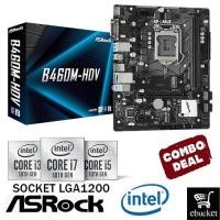 ราคา ASROCK B460M-HDV INTEL B460 LGA1200 MOTHERBOARD + INTEL 10TH GEN CPU COMBO (21089969311)