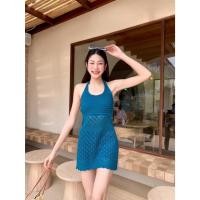 ราคา WARIS มินิเดรสไหมพรมผ้าถัก ทรงคล้องคอผูกหลัง โชว์หลังสวยๆ แซ่บใส่เที่ยวทะเลได้เลย ใครมีแพลนไปเที่ยวทะเล ต้องมีตัวนี้ ผ้า (20696482518)