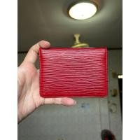 ราคา Louis Vuitton Card holder Red Epi ใส่บัตรใส่การ์ดหลุยส์วิตตอง แท้ มือสอง สีแดง UNISEX (25620562944)