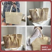 ราคา Lizmon ชายหาด ฟาง กระเป๋าลําลอง กระเป๋าสะพายไหล่ กระเป๋าถือ ฟางสาน (25570124774)