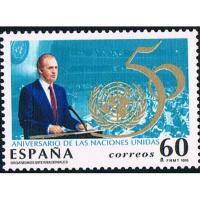 ราคา SP2485 สเปน 1995 United Nations 50th Anniversary 1 แสตมป์ต่างประเทศใหม่เอี่ยม (44169638626)