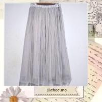 ราคา กระโปรงผ้ามุ้งพลีทสีเทาสว่าง (25375102033)