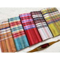 ราคา ผ้าขาวม้าไหมบ้าน ไหม 2 เส้น ไหมแท้ ทอมือ (29777063481)