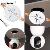 ราคา PURPLEDAY ขายึดรูกล้อง, ฐานรอกเอียงแบบ Snap-on Tilt Downlight Hole Camera Mount Bracket, ขายึดติดผนังประหยัดพื้นที่สําหรับ Ezviz TP-LINK (42624408727)
