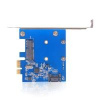 ราคา PCI-e ถึง mSATA SATA 3.0 6Gb/s III การ์ดอะแดปเตอร์ ASM1061 PCI express ครึ่งสูง (41470322044)