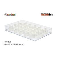 ราคา ถาดใสอเนกประสงค์ กล่องอะคริลิคใส Keyway รุ่น TLV-606 (24 ช่อง) (3673071016)