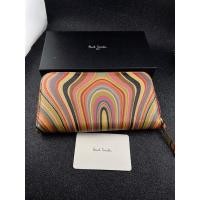 ราคา Paul Smith Leather Multicolor Wallets Limited Edition กระเป๋าใส่บัตร หนังแท้ made in spain สี signature (25216962247)