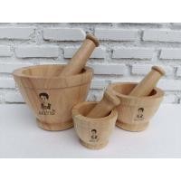 ราคา ครกไม้ยางพารา ครกพร้อมสาก ครก4,6,8นิ้ว สินค้าพร้อมส่งและสั่งเลเซอร์โลโก้ได้นะคะ ผลิตในไทย (42770572206)