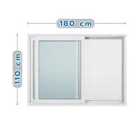 ราคา HomePro หน้าต่างบานเลื่อน ไวนิล S-S มุ้ง 180X110 ซม. สีขาว แบรนด์ WINDSOR (42455170678)