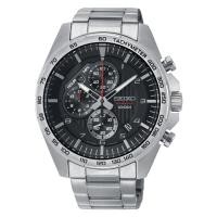 ราคา นาฬิกาข้อมือผู้ชาย ไซโก้ Seiko Chronograph Mens Watch รุ่น SSB319P1 หน้าปัดสีดำ ตัวเรือนและสายนาฬิกาสแตนเลส รับประกันของ (5753013720)