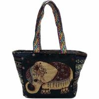 ราคา กระเป๋าผ้าลายไทยลายช้างขนาดเล็กงานปัก2ด้านพร้อมส่งสวยๆ (17570031160)