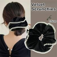 ราคา คลิปหนีบผมวินเทจสีดำเงางามพร้อมไข่มุก สายยางหนีบผม เครื่องประดับผมสำหรับผู้หญิง (47500653518)