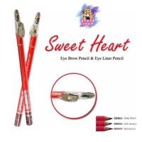 ราคา Sweet Heart Eye Brow Pencil & Eye Liner Pencil + Sharpener สวีทฮาร์ท ดินสอเขียนคิ้ว มีกบเหลา (25536746910)