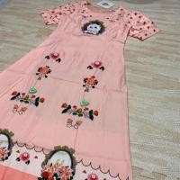 ราคา เดรสแมว เดรสลายแมว งานแบ้ว สีส้มโอรส (5836326266)