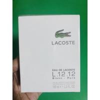 ราคา น้ำหอมแท้ % LACOSTE L.12.12 Blanc Pure Eau de Toilette Pour Homme Net Volume 100 มล. ของแท้+ใหม่ % (3274641534)
