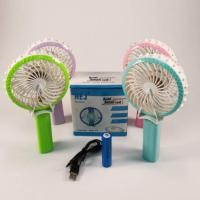 ราคา พัดลมพกพาชาร์จไฟ ปรับแรงลมได้ 3ระดับ พับได้ พัดลมมินิ พัดลมมือถือ รุ่น HJ-5018 (22623679136)