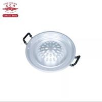 ราคา กระทะย่างเกาหลี กระทะ 2 หู กระทะอลูมิเนียมตราจระเข้ มีขนาด 30/35/40 ซม. (22254601665)