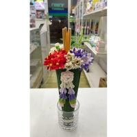 ราคา กรวยดอกไม้ไหว้ครูลวดกำมะหยี่ (29337317146)