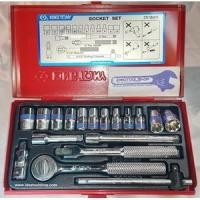 ราคา ชุด เครื่องมือ ชุดบล็อก เอนกประสงค์ KINGTONY 1/4''[ คิงโทนี่ ] 18 ชิ้น Pcs.รุ่น 2518 MR [ 2518MR ] 6 เหลี่ยม (944536966)