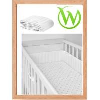 ราคา LEN แผ่นรองกันเปื้อนที่นอนเตียงเด็ก สีขาว 60x120 ซม (40867558516)