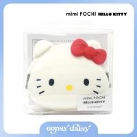 ราคา [พร้อมส่ง/ของแท้] กระเป๋าคิตตี้ แบบบิด Sanrio mimi POCHI Hello Kitty Silicone Pouch จากญี่ปุ่น (24932630866)