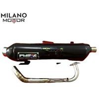 ราคา ท่อมอเตอร์ไซค์ ท่อPcx 2021 (คอz) มีผ่าหมก/ผ่าดัง แดงสาย4 motorcycle exhaust T6 (23172020916)