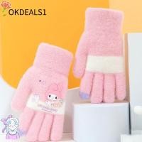 ราคา ถุงมือตุ๊กตา Kuromi &amp; Melody จาก Sanrio ขนาดหนานุ่ม เหมาะสำหรับเด็ก aged 3-9 ปี ในฤดูหนาว (40476464551)