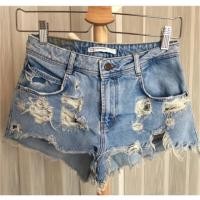ราคา กางเกงยีนส์จาสั้น Zara แท้เด้อออ (1127790231)