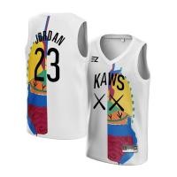 ราคา [ORIGINAL] Michael Jordan KAWS 23 WHITE Jersey - Swingman เสื้อบาสเกตบอลเสื้อยืด Tshirt Top เครื่องแต่งกาย Chicag0 Bull5 Classic (28778862547)
