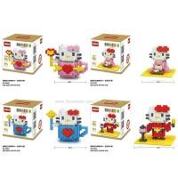 ราคา Mega Toys เลโก้ นาโน ตัวต่อ คิตตี้เฟือง มี4แบบ Linkgo kittty ตัวต่อเล็ก ขนาดเล็ก แบบเฟือง (3857710388)