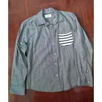 ราคา เสื้อเชิ้ตแขนยาว สีdenim ผ้านุ่ม ikka ญี่ปุ่น (40463111442)