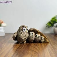 ราคา ของสะสมนกฮูก ประติมากรรมสัตว์เรซิน ของแต่งโต๊ะทำงานน่ารัก กันน้ำได้ Vivid Miniature (28442906157)