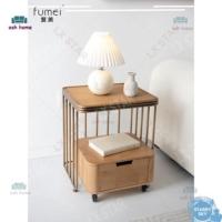 ราคา โต๊ะข้างเตียงที่สามารถเคลื่อนย้ายหวาย SX โต๊ะข้างเตียงพร้อมล้อขนาดเล็กมินิสไตล์ญี่ปุ่นโต๊ะข้างเตียงห้องนอนแคบพิเศษ กะรัต (43064317834)