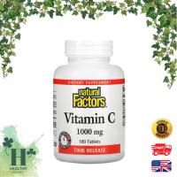 ราคา พร้อมส่ง Natural Factors vitaminc vitamin c Vitamin C Time Release 1000 mg 180 Tablets (27313959766)