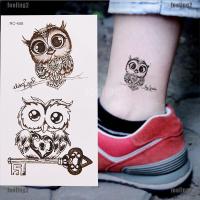 ราคา ❤ดวงอาทิตย์❤ สติกเกอร์รอยสัก ลายนกฮูก กันน้ํา มี 1 ชิ้น (7513052007)