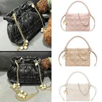 ราคา Dior/LADY DIOR/ลาย Range/หนังแกะ/ถุงหูรูด/กระเป๋าสะพาย/กระเป๋าถือ/ของแท้ 100% (27454554619)