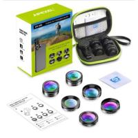 ราคา HP APEXEL 6 in 1 เลนส์มาโครมุมกว้าง Fish Eye CPL/Star Filter (28792018180)