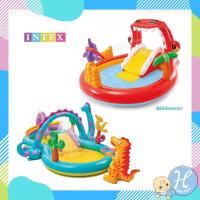 ราคา Intex สระไดโนเสาร์ และ สระน้ำฮิปโป สระน้ำเป่าลมสไลเดอร์ Land Slider Pool ของเท้ (10528000)