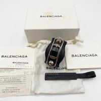 ราคา Used Balenciaga Metallic Edge Bracelet SHW in Black Y.2015 (8140801677)