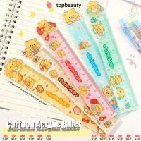 ราคา ท็อปบิวตี้ ไม้บรรทัดวาดอะคริลิค หมีเนยการ์ตูน 15ซม ไม้บรรทัดบัณฑิต ไม้บรรทัดวัด (29405414308)